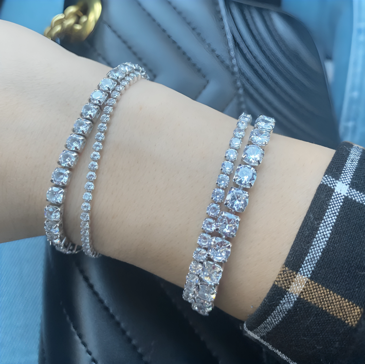 Modisches mehrfarbiges Tennisarmband